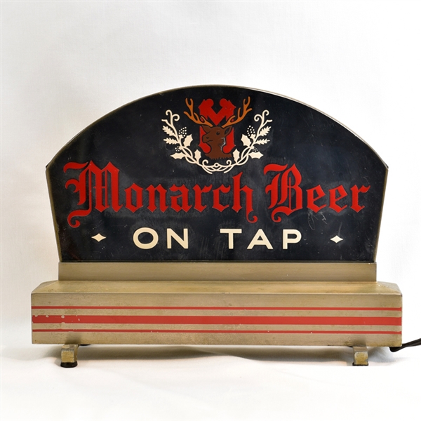 Monarch Beer On Tap Back Bar Illuminated Sign