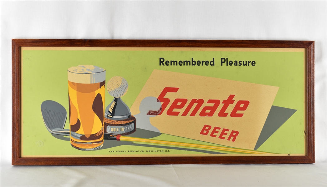 Senate Beer Golf-themed Cardboard Sign