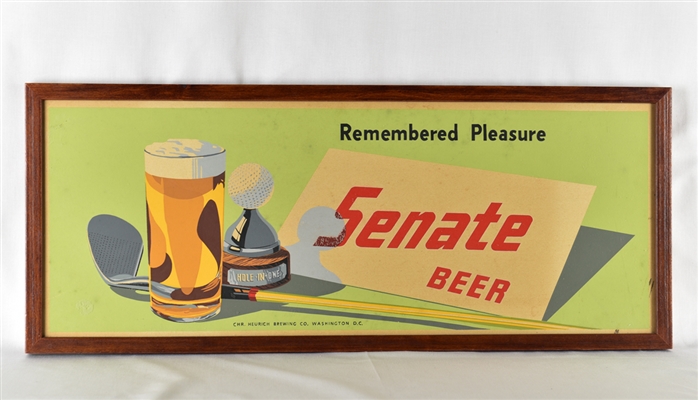 Senate Beer Golf-themed Cardboard Sign