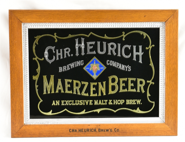 Chr. Heurich Maerzen Beer Pre-Prohibition RPG Sign