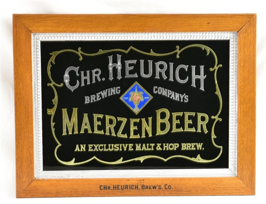 Chr. Heurich Maerzen Beer Pre-Prohibition RPG Sign