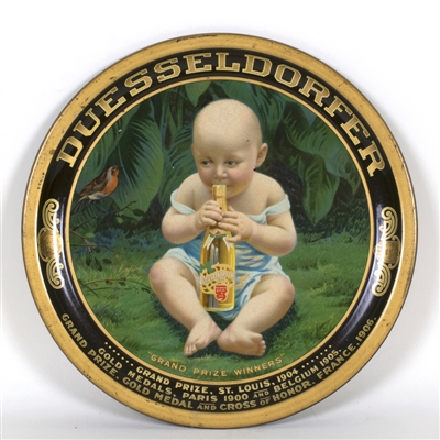 Dusseldorfer Baby w Beer Bottle Indianapolis Brewing Tray