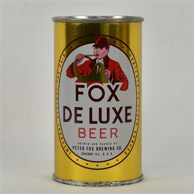 Fox De Luxe Beer Flat Top Beer Can