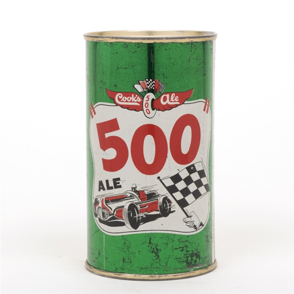 Cooks 500 Ale Flat Top Beer Can