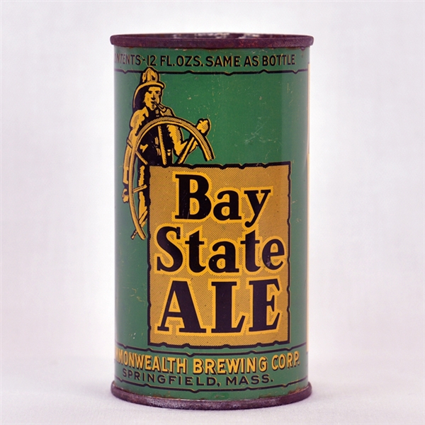 Bay State Ale Instructional Flat Top Beer Can