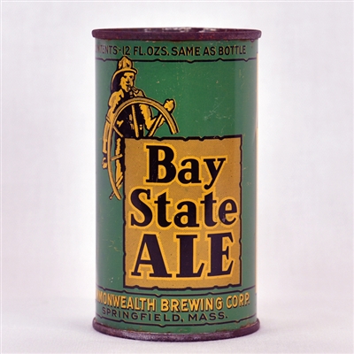 Bay State Ale Instructional Flat Top Beer Can