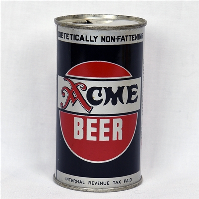 Acme “Non-Fattening” Beer Flat Top Can