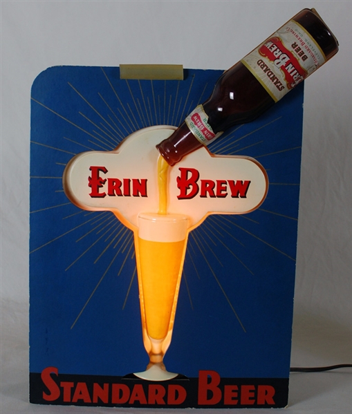 Erin Brew Standard Beer Spinner Lighted Sign
