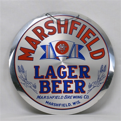 Marshfield Lager Beer Aluminum Leyse Sign