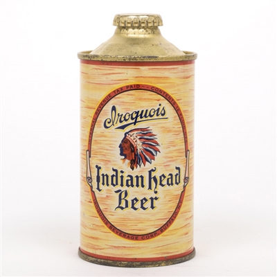 Iroquois Indian Head Beer Cone Top Can