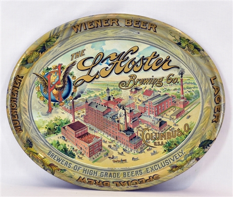 L. Hoster Brewing Factory Scene Tray