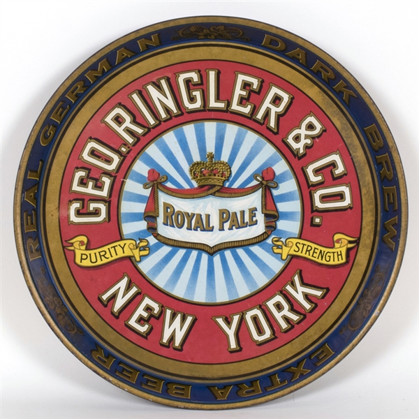 Geo. Ringler Royal Pale New York Beer Tray