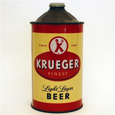 Krueger Light Lager Beer Quart Cone Top Can