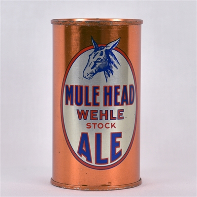 Wehle Mule Head Ale Instructional Flat Top Can