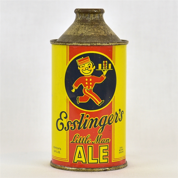 Esslinger’s Little Man Ale Flat Bottom Cone Top Can