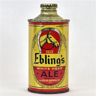 Ebling’s White Head Ale J-Spout Cone Top Can