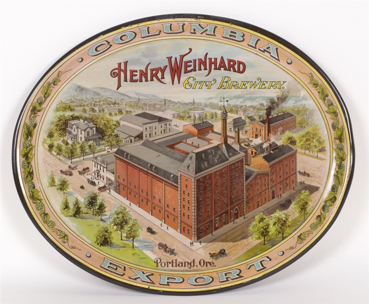 Henry Weinhard City Brewery Factory Scene Tray