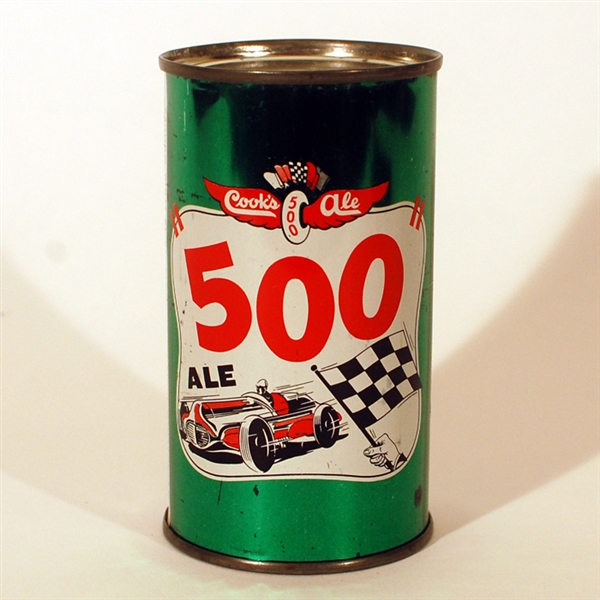 Cook’s 500 Ale Flat Top Beer Can