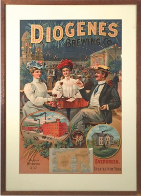 Diogenes Brewing Lithograph