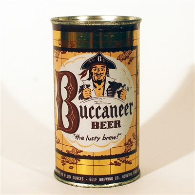 Buccaneer Beer Flat Top Can