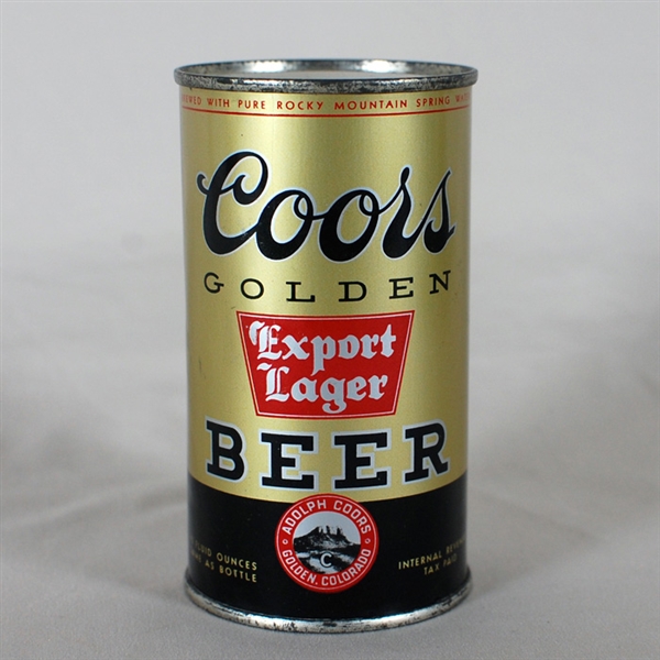 Coors Golden Export Lager Flat Top 51-16