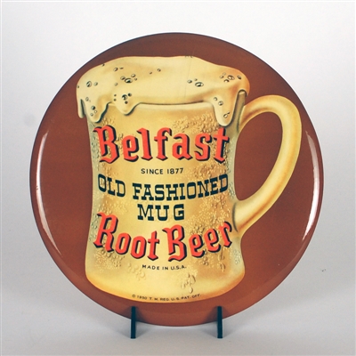 Belfast Old Fashioned Mug Root Beer TOC Button Sign
