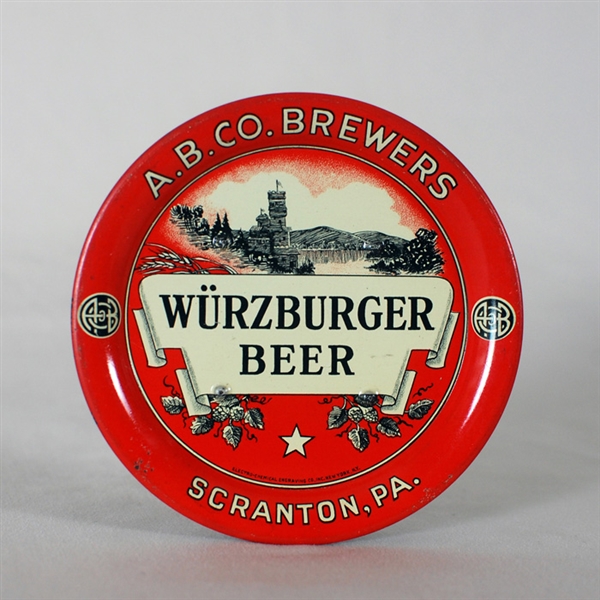 Wurzburger Beer Scranton PA Change or Tip Tray