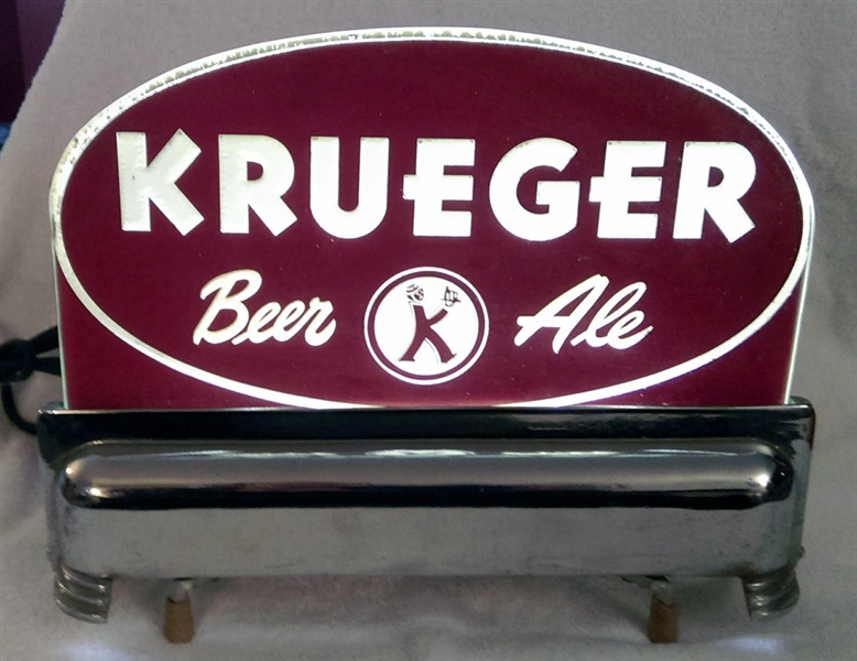 Krueger Beer Ale Cash Register Lighted Sign