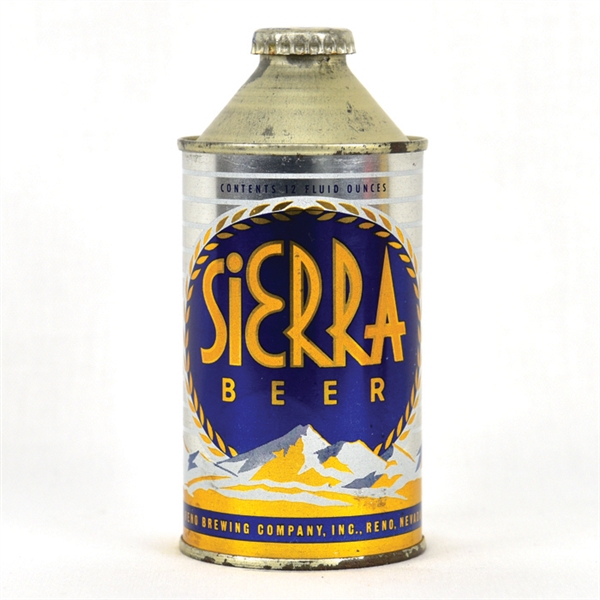 Sierra Beer High Profile Cone Top Can