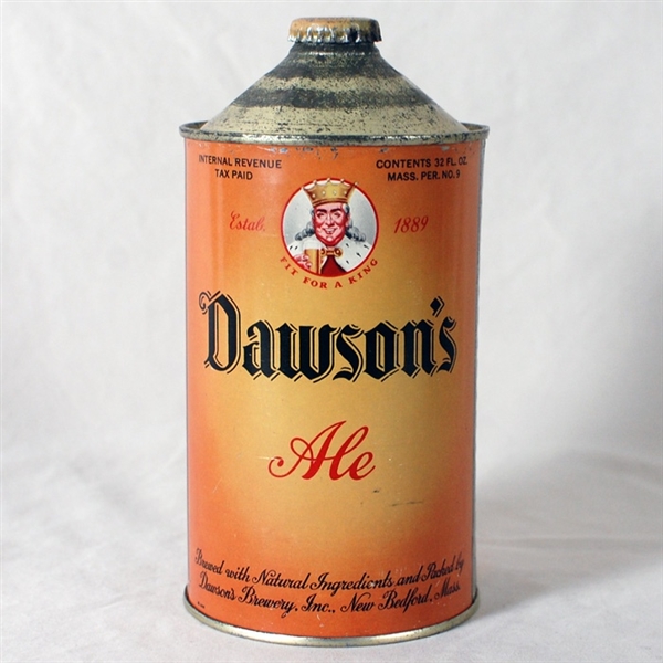 Dawsons Ale 206-13 Quart Cone Top Can