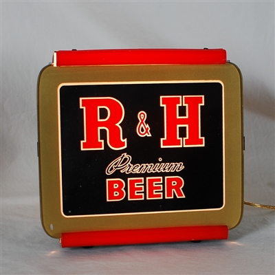 R&H Premium Beer Back Bar Lighted Sign