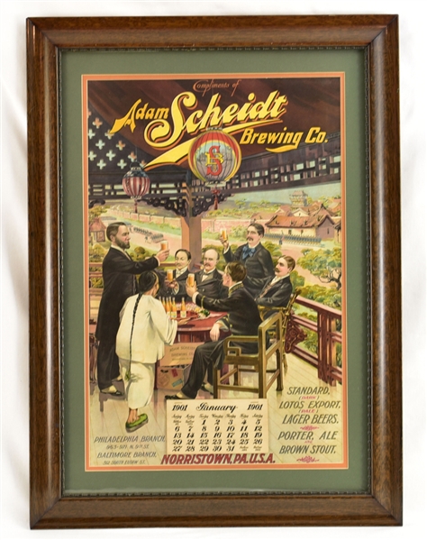 Adam Scheidt “Boxer Rebellion” Lithographed Calendar