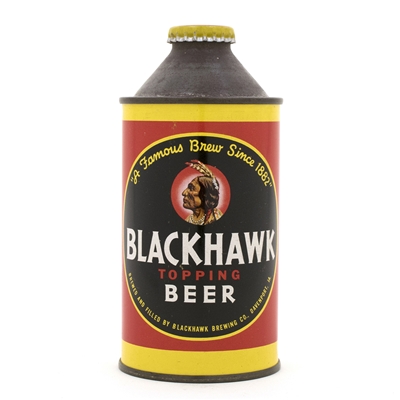 Blackhawk Topping High Profile Cone Top Beer Can