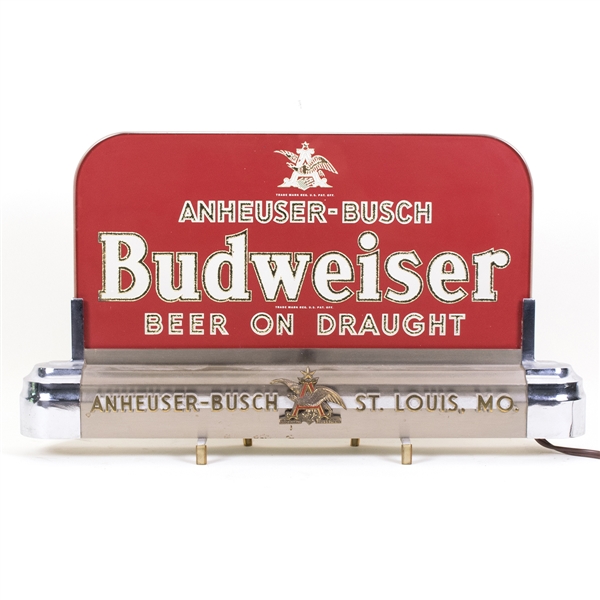 Budweiser Draught Beer RPG Lighted Back Bar Sign