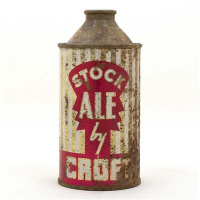 Stock Ale by Croft Cone Top Beer Can