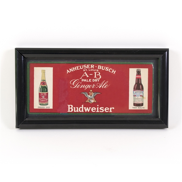 Anheuser-Busch Sign Featuring Ginger Ale and Budweiser