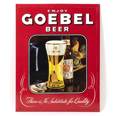 Goebel Beer Bottle Glass TOC Sign