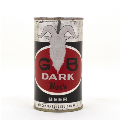 GB Dark Bock Flat Top Beer Can