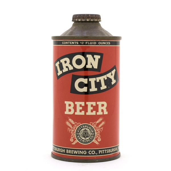 Iron City Beer Low Profile Cone Top Beer Can