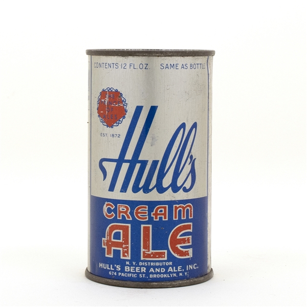 Hulls Cream Ale Opening Instruction Beer Can