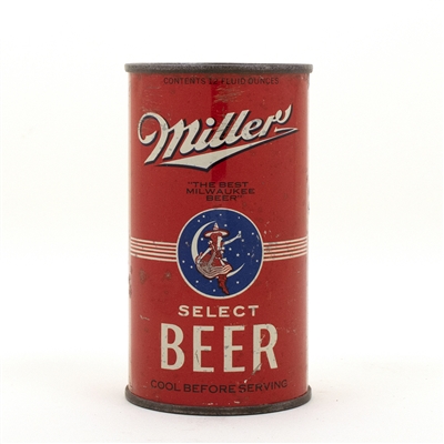 Miller Opening Instruction Flat Top Beer Can