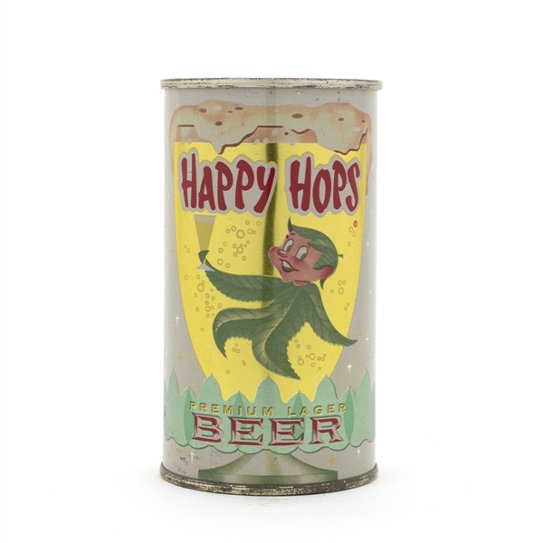 Happy Hops Beer Flat Top Beer Can