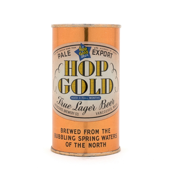 Hop Gold Beer Opening Instruction BLUE BAR Can