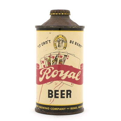 Royal Beer Cone Top Royal Flush Can