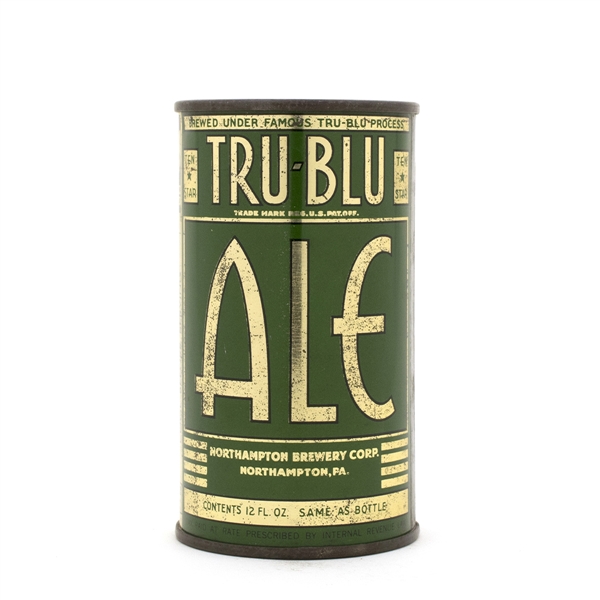 Tru Blu Ale Opening Instruction Flat Top Can