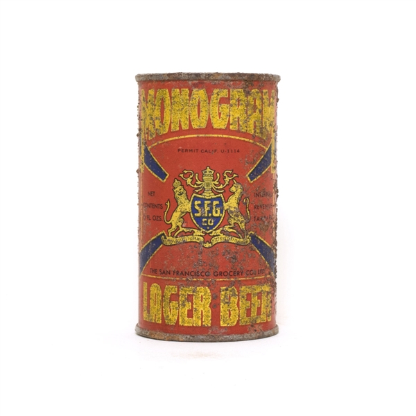 Monogram Lager Beer Can 536