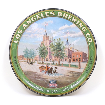 Los Angeles Brewing Co. Pre-Prohibition Factory Scene Serving Tray