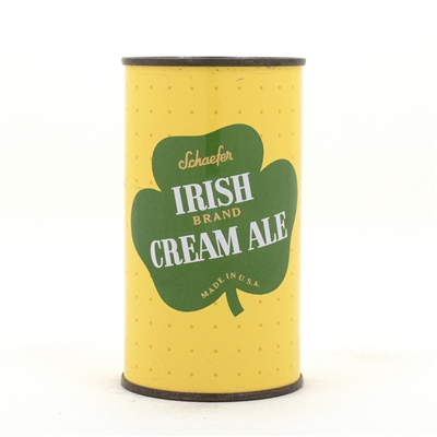 Schaefer Irish Cream Ale Flat Top Beer Can