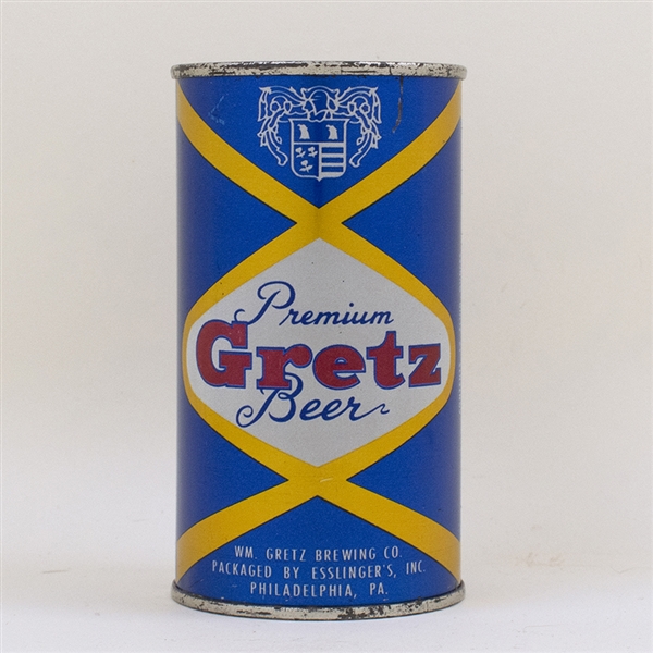 Gretz Premium Beer Flat Top Can