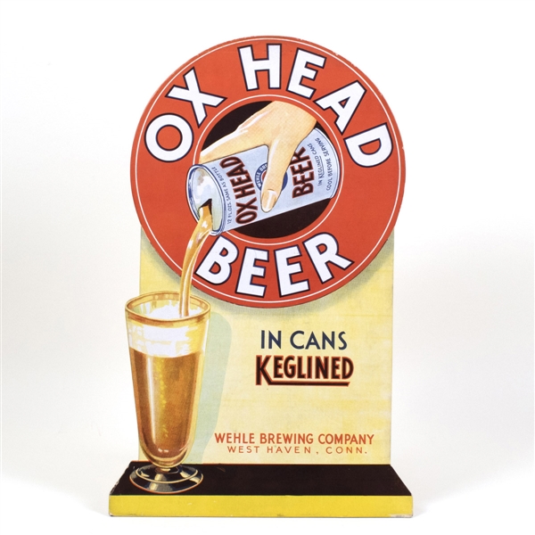Ox Head Beer Can Diecut Sign